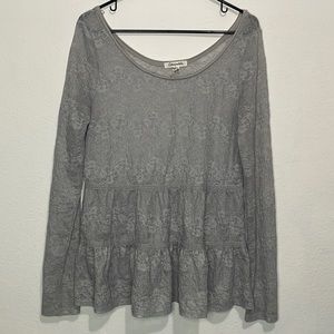 Aeropostale laced long sleeve top